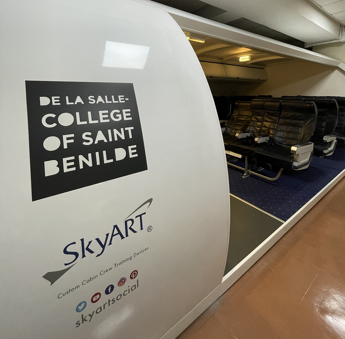Read more about the article Benilde launches the A320 Cabin Service Trainer for Tourism Management students