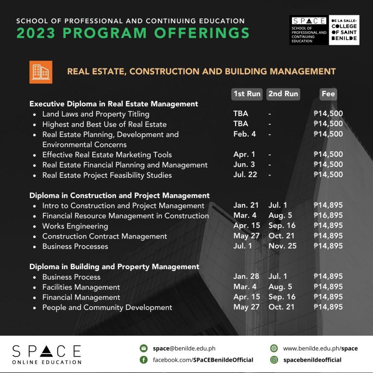 Real Estate, Construction and Building Management
