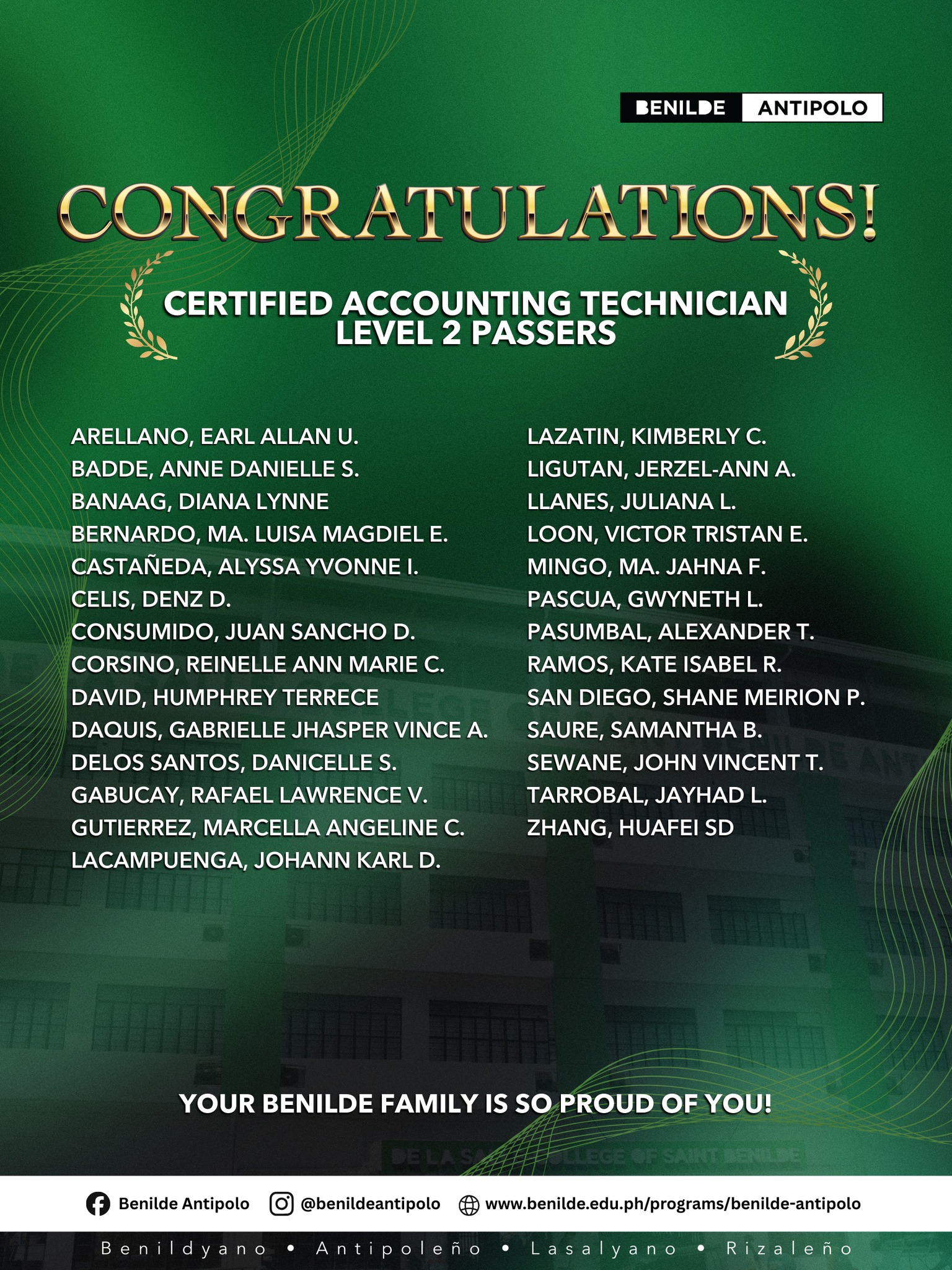 Perspective January 2026 Benilde Antipolo NIAT Accountancy 3