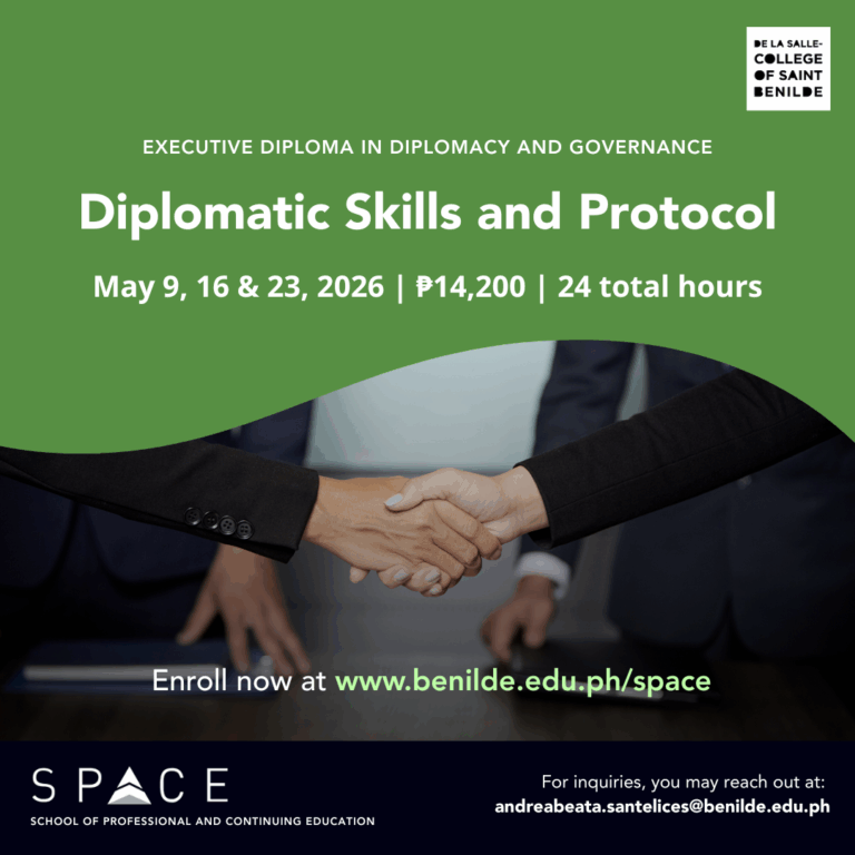 Diplomatic Skills and Protocol (May 9)