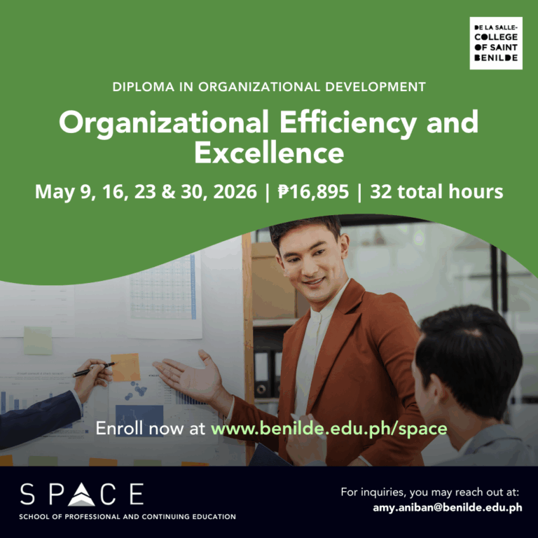 Organizational Efficiency and Excellence (May 9)